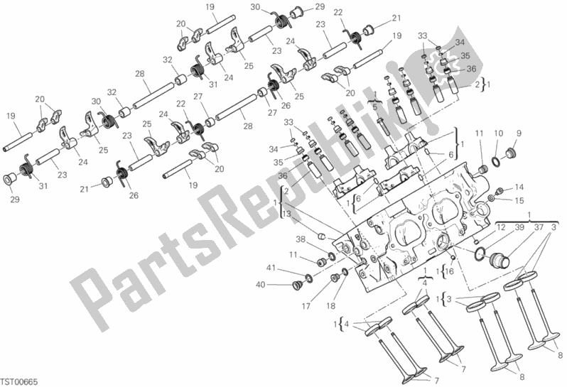 Alle onderdelen voor de Achterhoofd van de Ducati Superbike Panigale V4 S 1100 2020